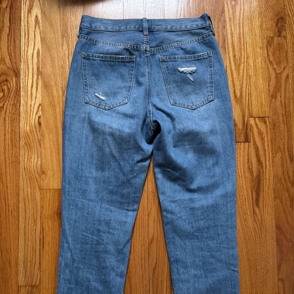 we the free free people distressed blue denim jeans size 25 regular high rise - Picture 6 of 7